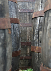 whiskey barrels